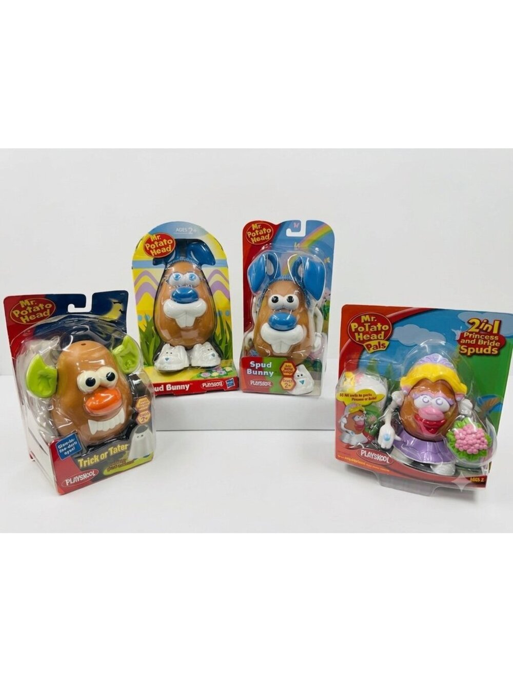 Playskool Mr. Potato Head Trick or Tater Figure bundle X 4